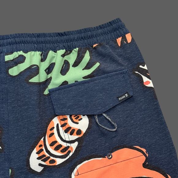 Roark Shorey Trunk 16" Shell Cove RB457 Dark Navy Size L NWT $66 MSRP - Picture 7 of 7